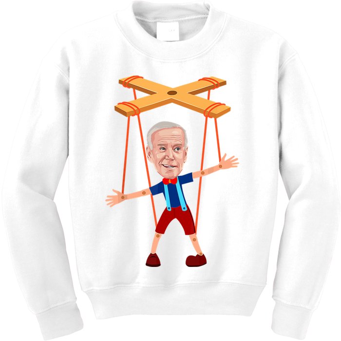 Joe Biden As A Puppet Kids Sweatshirt