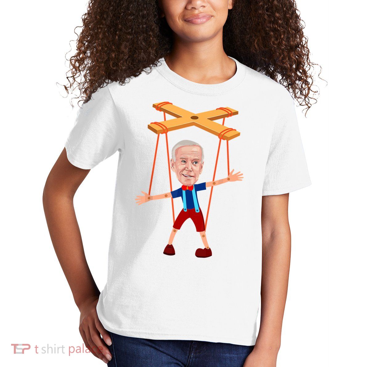 Joe Biden As A Puppet Kids T-Shirt
