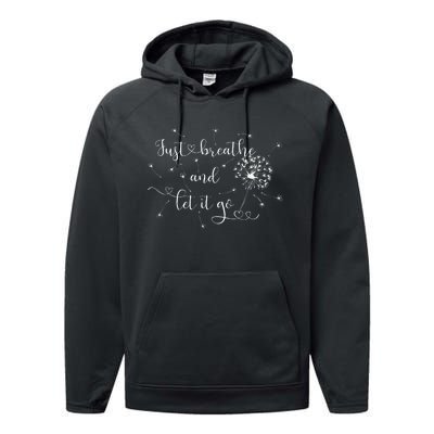 Just Breathe And Let It Go! Performance Fleece Hoodie