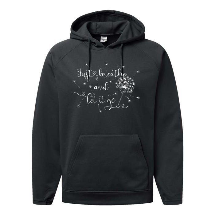 Just Breathe And Let It Go! Performance Fleece Hoodie