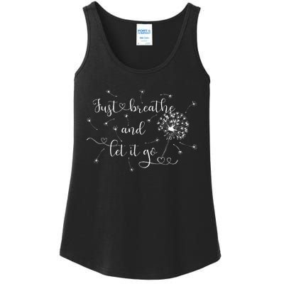 Just Breathe And Let It Go! Ladies Essential Tank