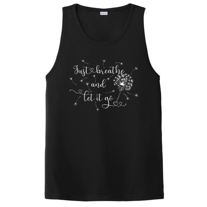 Just Breathe And Let It Go! PosiCharge Competitor Tank