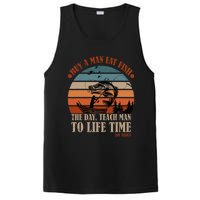 Joe Biden Buy A Man Eat Fish Fishing Retro Vintage PosiCharge Competitor Tank