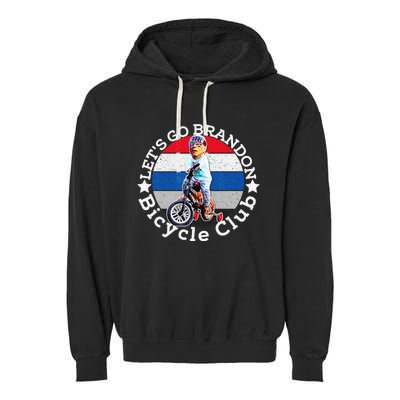 Joe Biden Bicycle Crash Bike Wreck I'm Good RIDIN With Biden Garment-Dyed Fleece Hoodie