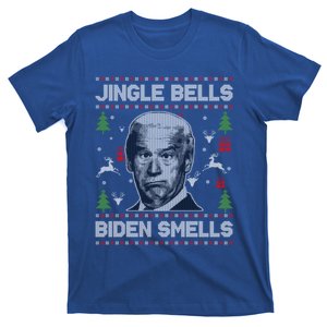 Jingle Bells Biden Smells Ugly Christmas Sweater Anti Biden Gift T-Shirt