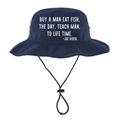 Joe Biden, Buy A Man Eat Fish The Day Teach Man To Life Time Legacy Cool Fit Booney Bucket Hat