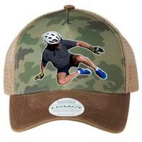 Joe Biden Bicycle Fall Funny Meme Legacy Tie Dye Trucker Hat