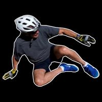 Joe Biden Bicycle Fall Funny Meme 16 in Basic Backpack