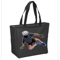 Joe Biden Bicycle Fall Funny Meme Zip Tote Bag