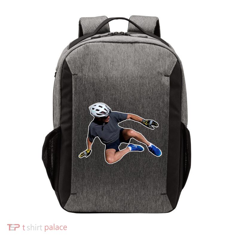 Joe Biden Bicycle Fall Funny Meme Vector Backpack