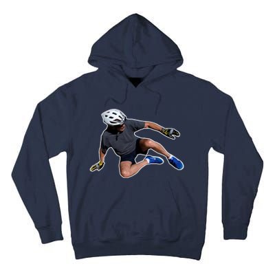 Joe Biden Bicycle Fall Funny Meme Tall Hoodie