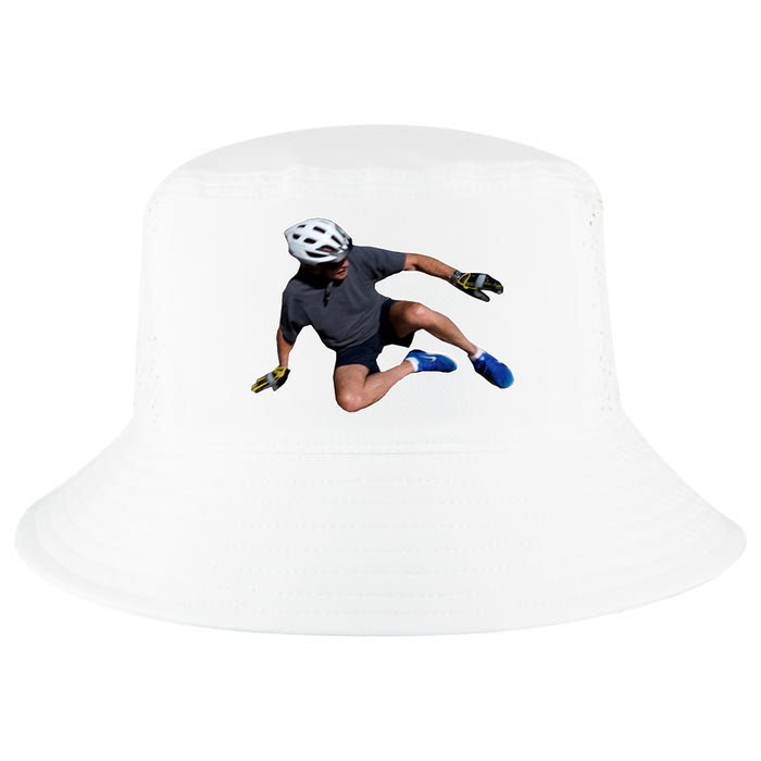 Joe Biden Bicycle Fall Funny Meme Cool Comfort Performance Bucket Hat