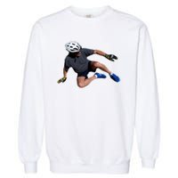 Joe Biden Bicycle Fall Funny Meme Garment-Dyed Sweatshirt