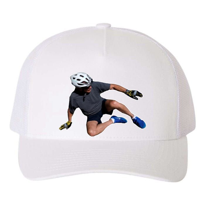 Joe Biden Bicycle Fall Funny Meme Yupoong Adult 5-Panel Trucker Hat