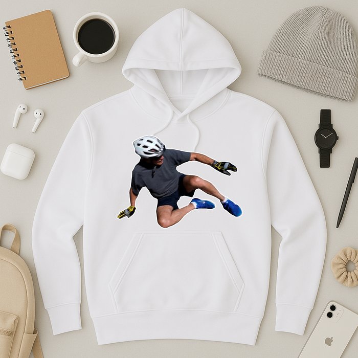 Joe Biden Bicycle Fall Funny Meme Hoodie