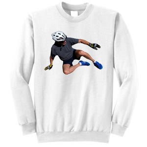 Joe Biden Bicycle Fall Funny Meme Sweatshirt