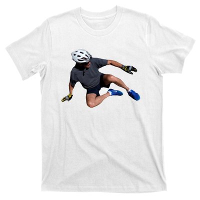 Joe Biden Bicycle Fall Funny Meme T-Shirt