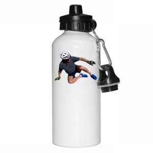 Joe Biden Bicycle Fall Funny Meme Aluminum Water Bottle