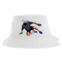 Joe Biden Bicycle Fall Funny Meme Sustainable Bucket Hat