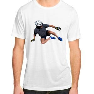 Joe Biden Bicycle Fall Funny Meme Adult ChromaSoft Performance T-Shirt