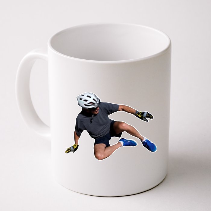 Joe Biden Bicycle Fall Funny Meme Mug