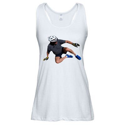 Joe Biden Bicycle Fall Funny Meme Ladies Essential Flowy Tank