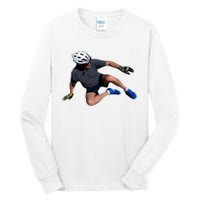 Joe Biden Bicycle Fall Funny Meme Tall Long Sleeve T-Shirt