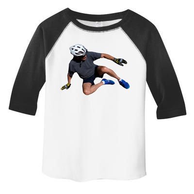 Joe Biden Bicycle Fall Funny Meme Toddler Fine Jersey T-Shirt