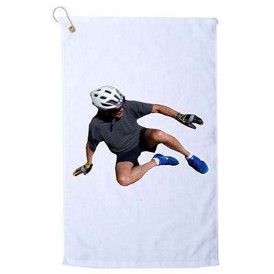 Joe Biden Bicycle Fall Funny Meme Golf Towel