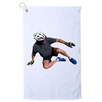 Joe Biden Bicycle Fall Funny Meme Golf Towel
