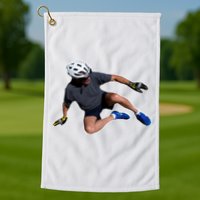 Joe Biden Bicycle Fall Funny Meme Golf Towel
