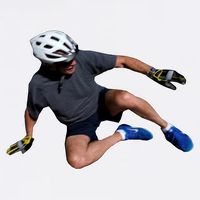 Joe Biden Bicycle Fall Funny Meme Cropped Pullover Crew