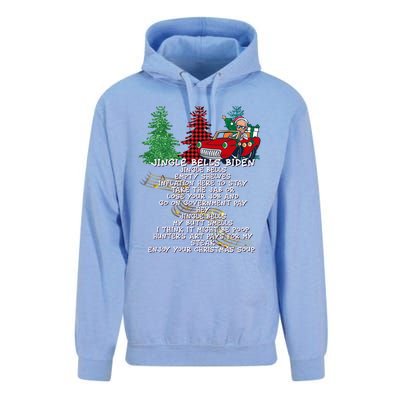 Jingle Bell Biden Xmas Santa Trump 3 Ugly Christmas Sweater Gift Unisex Surf Hoodie