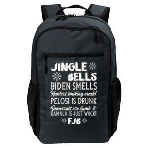 Jingle Bells Biden Smells Funny Republican Christmas Gift Daily Commute Backpack