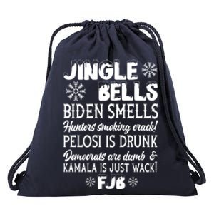 Jingle Bells Biden Smells Funny Republican Christmas Gift Drawstring Bag