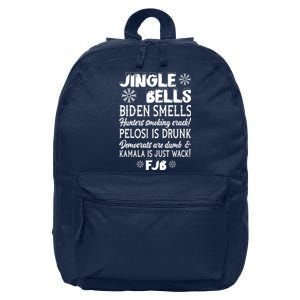 Jingle Bells Biden Smells Funny Republican Christmas Gift 16 in Basic Backpack