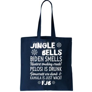 Jingle Bells Biden Smells Funny Republican Christmas Gift Tote Bag