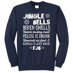 Jingle Bells Biden Smells Funny Republican Christmas Gift Tall Sweatshirt