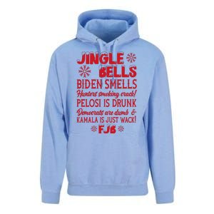 Jingle Bells Biden Smells Funny Republican Christmas Gift Unisex Surf Hoodie