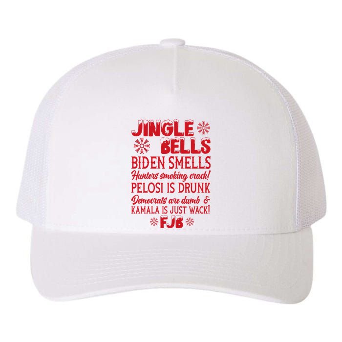 Jingle Bells Biden Smells Funny Republican Christmas Gift Yupoong Adult 5-Panel Trucker Hat