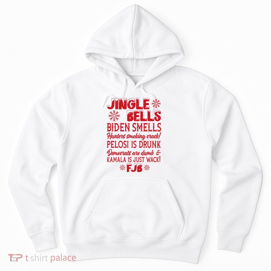 Jingle Bells Biden Smells Funny Republican Christmas Gift Hoodie