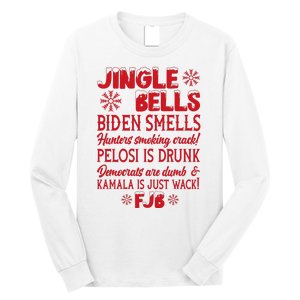 Jingle Bells Biden Smells Funny Republican Christmas Gift Long Sleeve Shirt