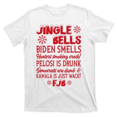 Jingle Bells Biden Smells Funny Republican Christmas Gift T-Shirt