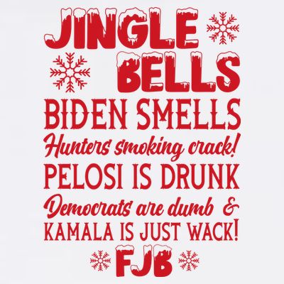 Jingle Bells Biden Smells Funny Republican Christmas Gift T-Shirt