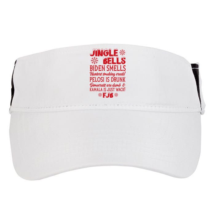 Jingle Bells Biden Smells Funny Republican Christmas Gift Adult Drive Performance Visor