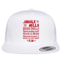 Jingle Bells Biden Smells Funny Republican Christmas Gift Flat Bill Trucker Hat