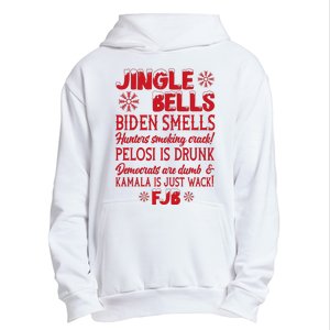 Jingle Bells Biden Smells Funny Republican Christmas Gift Urban Pullover Hoodie