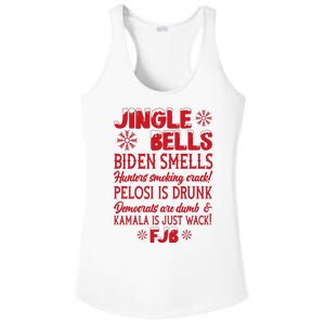 Jingle Bells Biden Smells Funny Republican Christmas Gift Ladies PosiCharge Competitor Racerback Tank