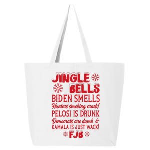 Jingle Bells Biden Smells Funny Republican Christmas Gift 25L Jumbo Tote