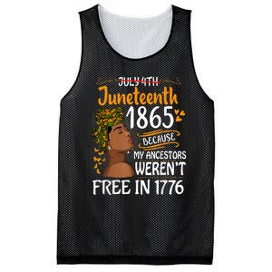 Juneteenth Black Because My Ancestor Werent Free 1776 Mesh Reversible Basketball Jersey Tank